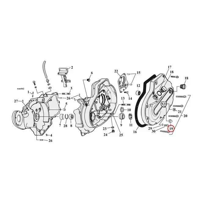 1/2-13 ACORN NUT CHR. 77-90 XL (PRIM COVER)