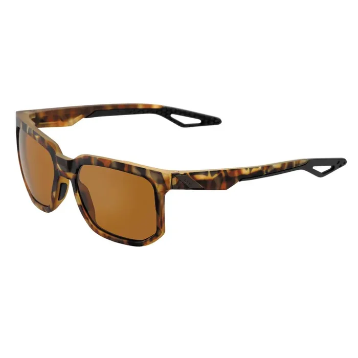 100% Centric Sunglasses Soft Tact Havana w/Bronze PeakPolar Lens – 61027-089-49