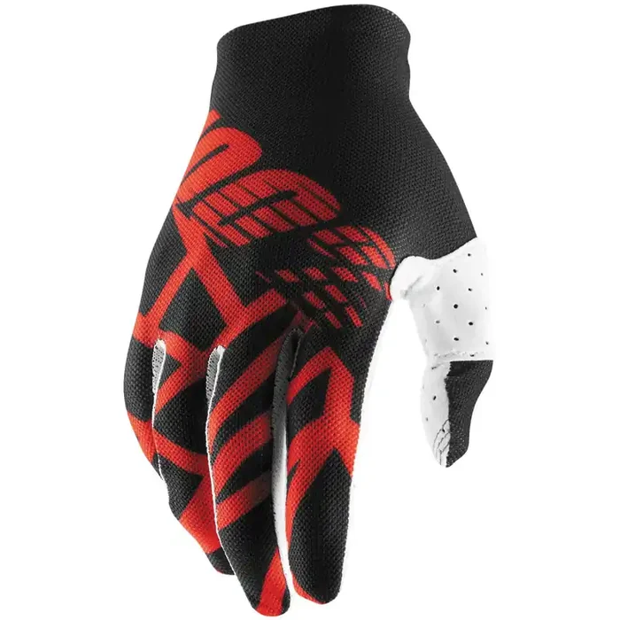 100% Men‘s Celium 2 Gloves Black/Red/White S – 10009-267-10