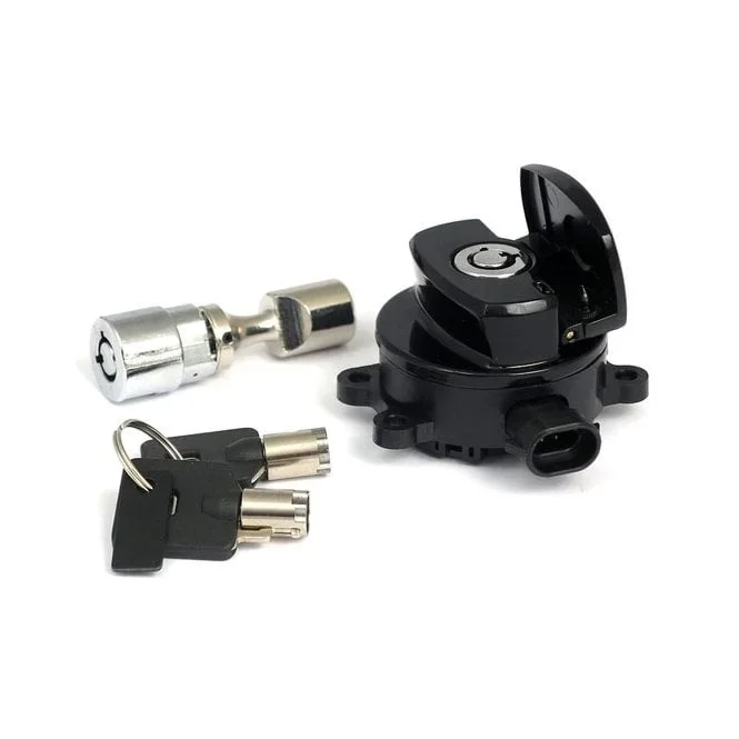 11-Up Ignition Switch, Side Hinge Type. Black