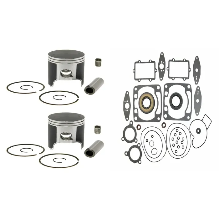 2 SPI Pistons Gasket Bearings Kit Arctic Cat 600 Sabercat Crossfire Firecat M6