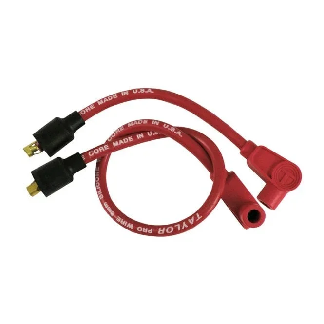 8mm Metallic Core Spark Plug Wire Set. Red