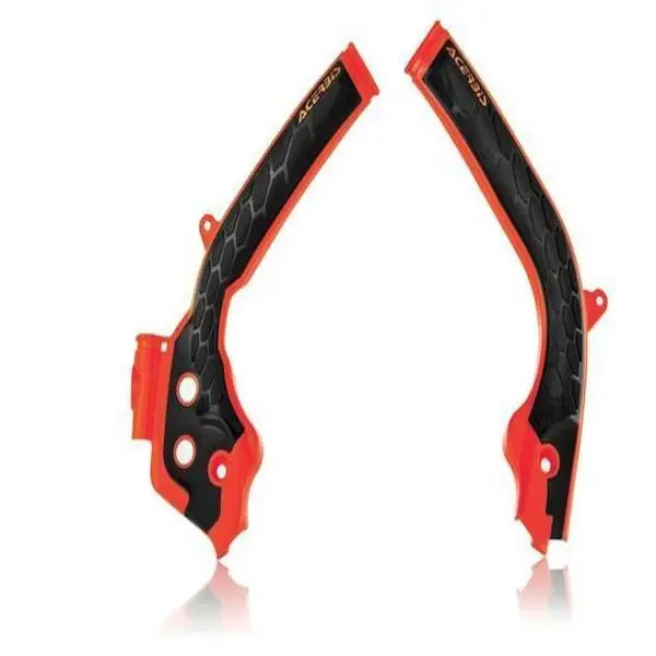 Acerbis 16 Orange/Black X-Grip Frame Guard – 2449535225