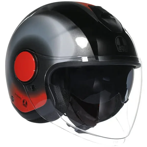 AGV Eteres – Levanto Black / Silver / Red