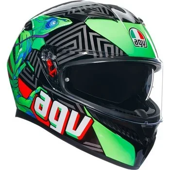 AGV K3 Kamaleon Motorcycle Helmet (Black|Red|Green)