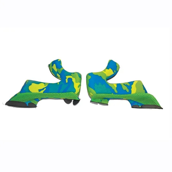 Airoh Cheek Pads Twist Yellow/Blue – Helmet Padding