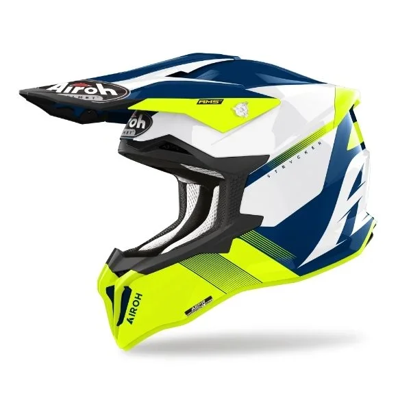 AIROH STRYCKER BLAZER YELLOW GLOSS MX HELMET