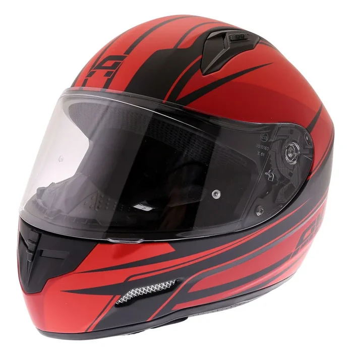 Akito Street Helmet Matt Black Red