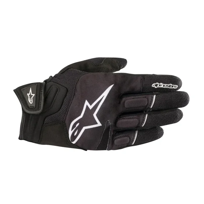 Alpinestars Atom Gloves Black & White – Textile Gloves