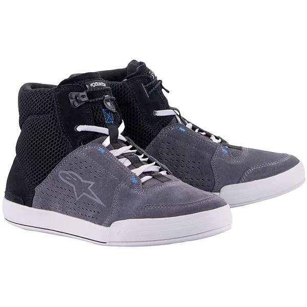 Alpinestars Chrome Air Riding Shoes – Black / Cool Grey / Blue