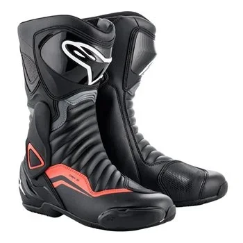 Alpinestars SMX-6 v2 Motorcycle Boot (Black|Grey|Fluo Red)