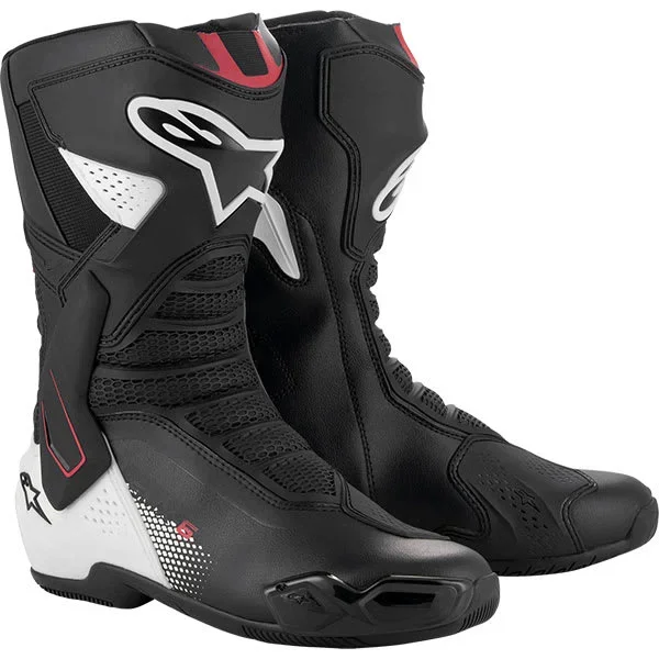 Alpinestars SMX-6 V3 Boots – Black / White / Red Graphic