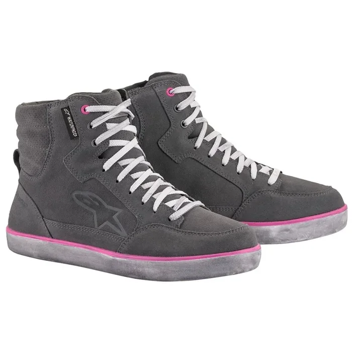 Alpinestars Stella J-6 Waterproof Womens Boot (Grey|Fuchsia)