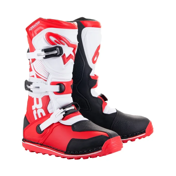ALPINESTARS TECH T – BRIGHT RED BLACK WHITE