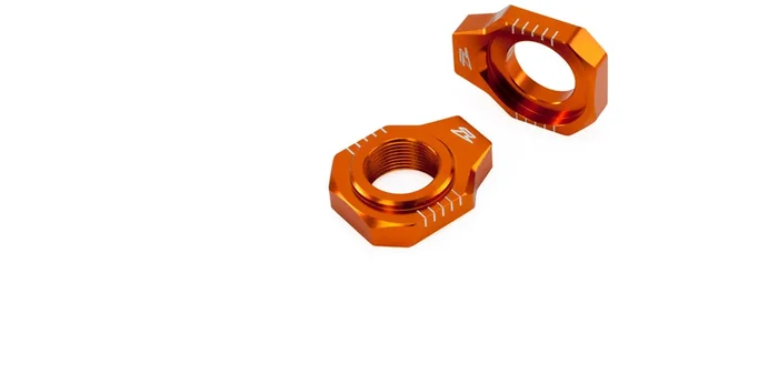 AXLE BLOCKS KTM EXC EXCF 00-22 ORANGE