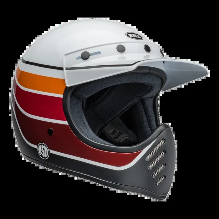 Bell Crusier 2024 Moto 3 RSD Saddleback – White/Black