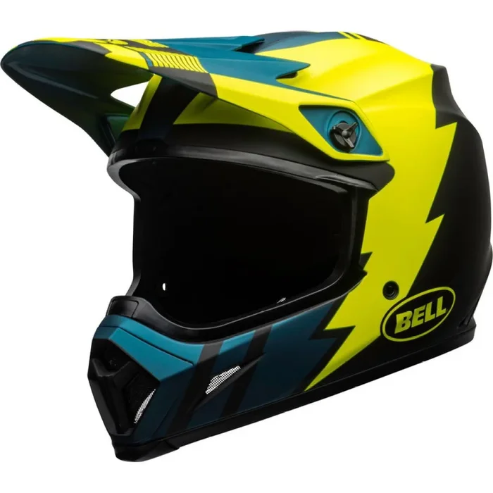 Bell MX-9 Mips Strike Helmet Matt Blue Yellow