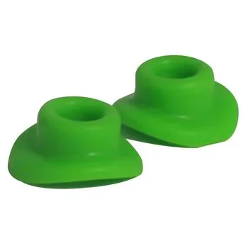 Bikeit Rubber Valve Seals Green (Pair)