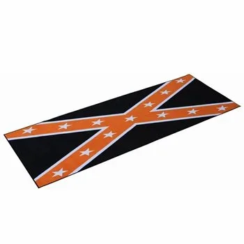 Bikeit Super-Size Custom Motorcycle Garage Mat (Confederate Flag)