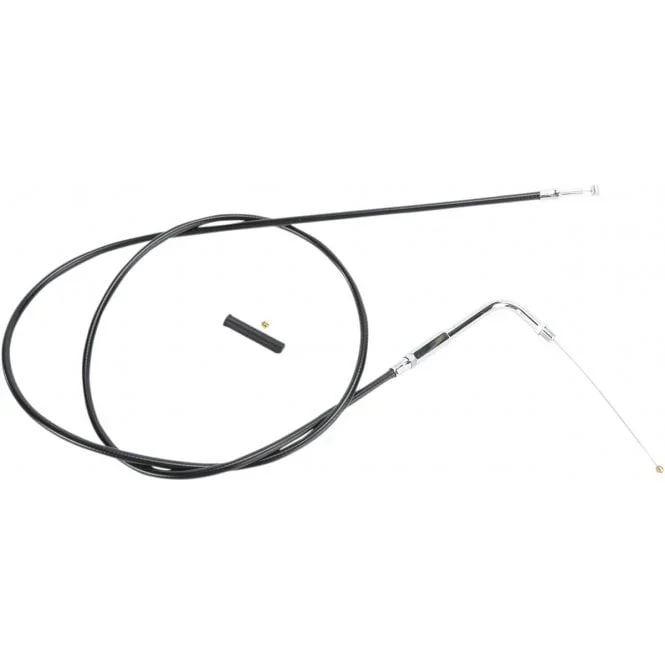 Black Vinyl Throttle Cable – Housing Length : 132 cm (52″) Dyna, Softail, Classic, Sportster, Touring