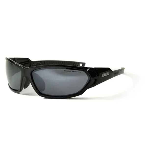 Bloc Scorpion Sunglasses – Shiny Black with Polarised Grey