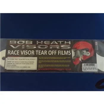 Bob Heath Tear Offs Clear Universal Inc Fittings Pack of 10 [T001]