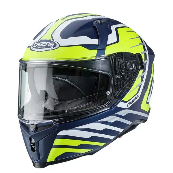 Caberg Avalon Forge Helmet Matt Blue White Yellow Fluo