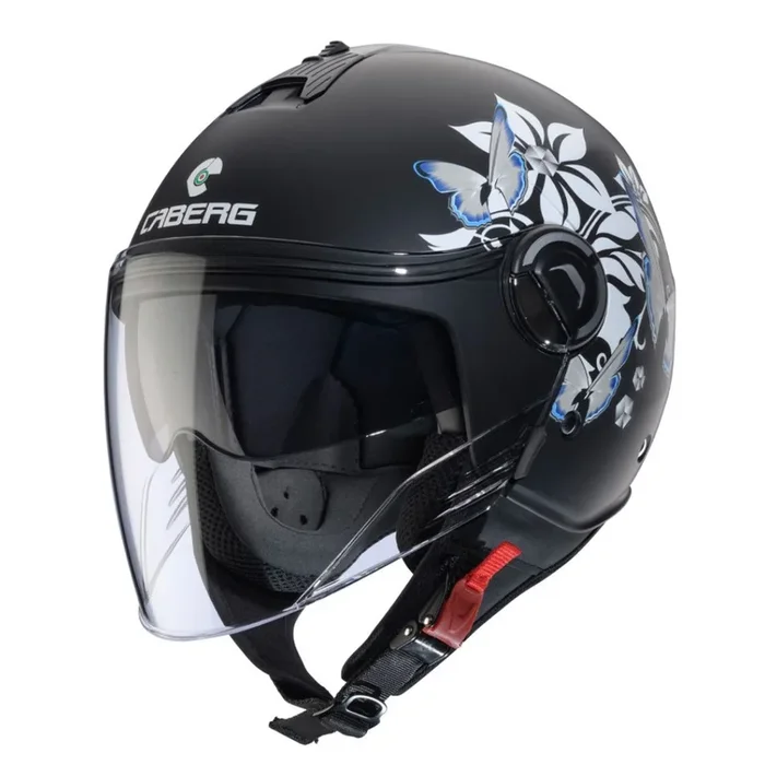 Caberg Riviera V4X Mia – Matt Black/White/Grey/Light Blue