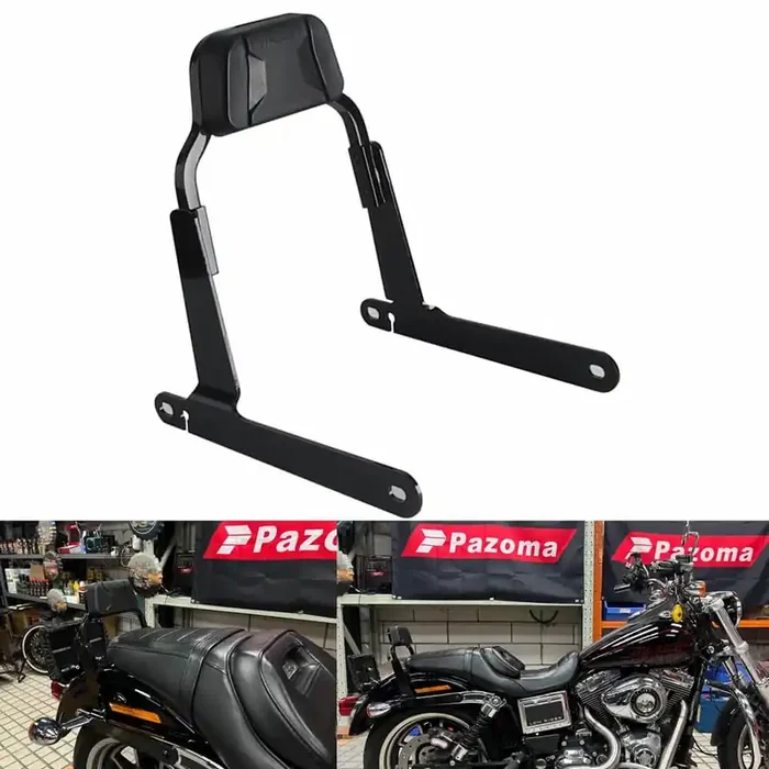Club Style Passenger Backrests Low profile Fixed Mini Sissy Bar Kit For Harley Dyna Low Rider FXDL Street Bob FXDB Super Glide FXD ‘06-‘17