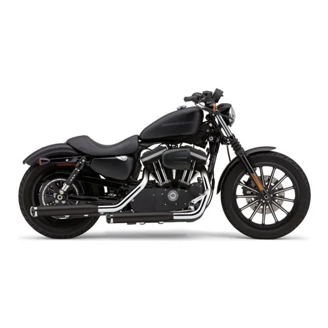 Cobra 3″ slip-on mufflers. Black 14-22 XL
