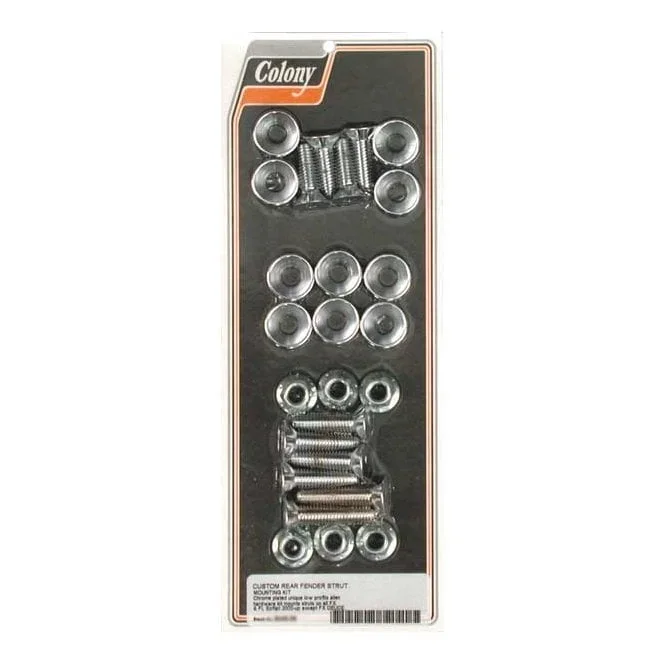 Colony fender strut mount kit. Chrome 00-06 Softail (Excl. FXSTD, FLSTN)