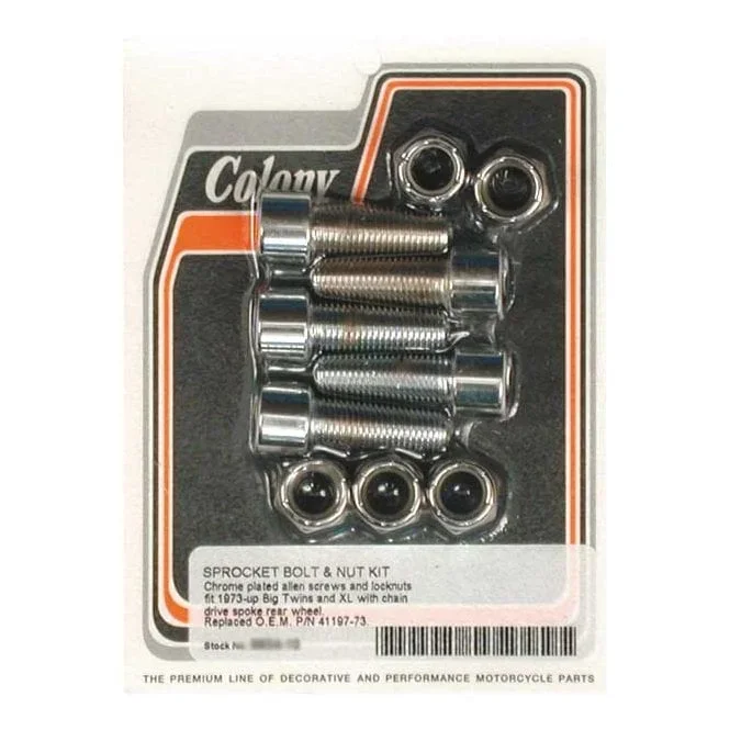 COLONY SPROCKET BOLT & NUT KIT 73-84 B.T.; 79-90 XL
