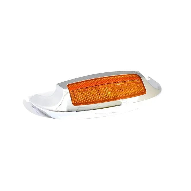 Custom Dynamics front fender tip with light chrome 14-23 Touring (excl. CVO)