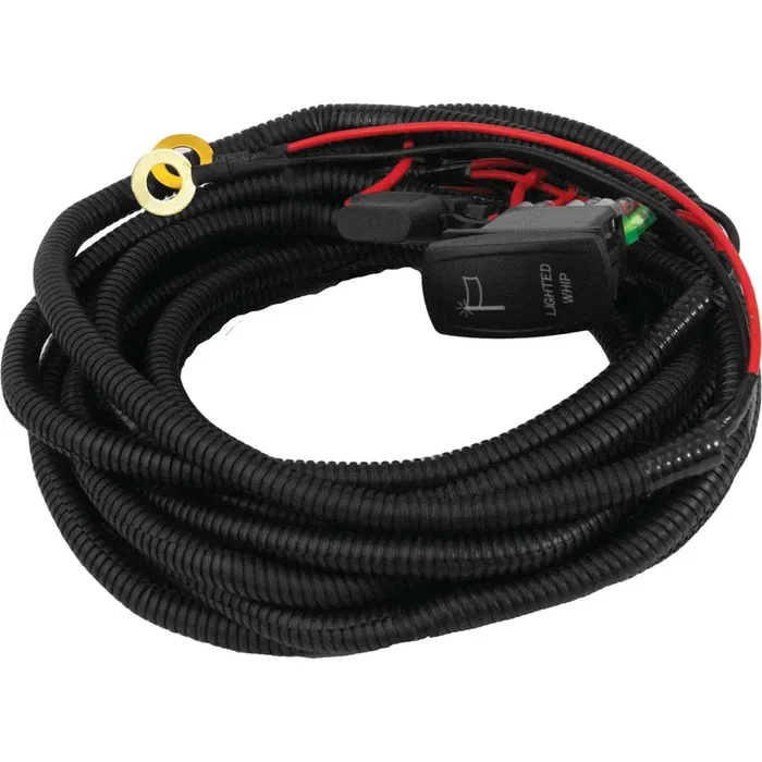 DragonFire Racing Light Whip Wiring Harness – 2-Seat – Single – 11-0816