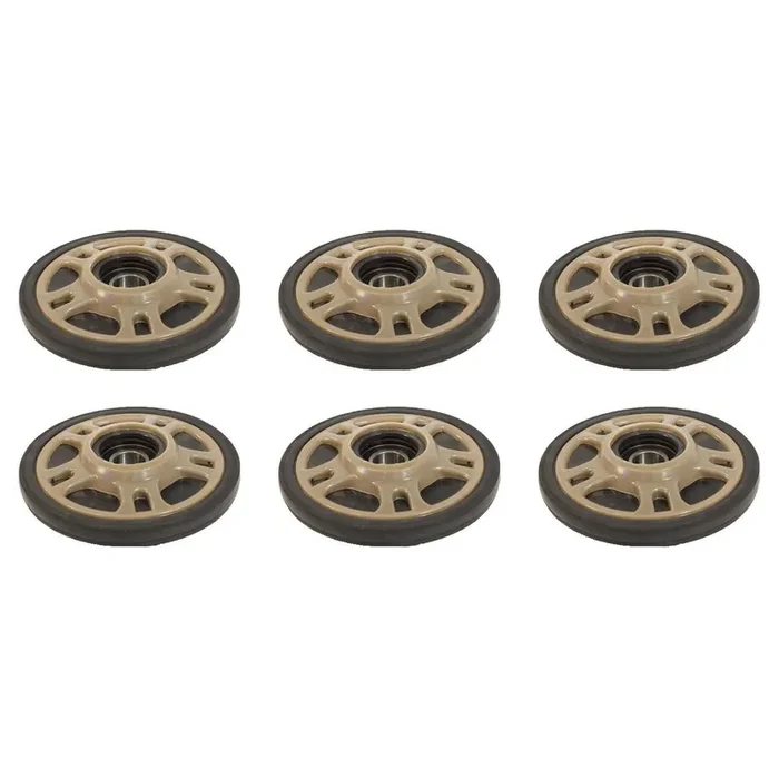 Front & Mid Rail Smoked Idler Wheels Kit for ARCTIC CAT ZL 600, 800 2002-2003