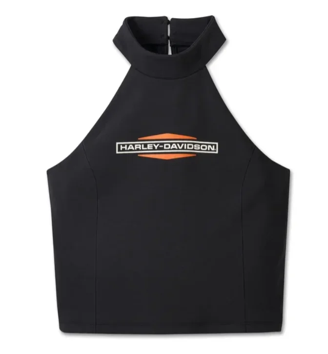 Genuine Harley-Davidson Women’s Stacked Bar & Shield Halter 96070-25VW