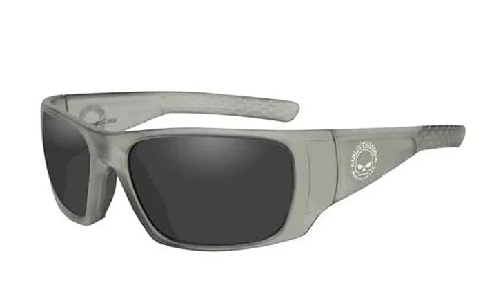 Harley-Davidson® Men’s Wiley X® Keys Sunglasses | Silver Flash Lenses With Smoke Grey Base | Matte Grey Frame – HAKYS03