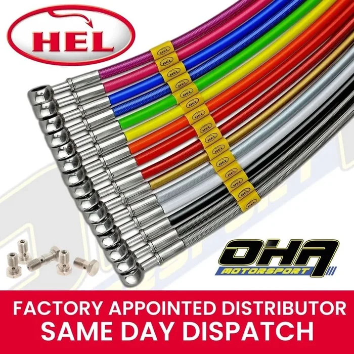 HEL Performance Stainless Braided Brake Line Hose – Husqvarna FC450 2014-2024