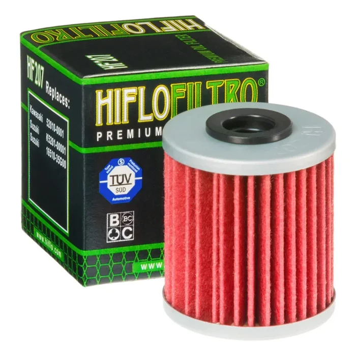 HI FLO FILTRO (HF207) KAWASKI KXF250 04-24 KXF450 16-24 SUZUKI RMZ250 04-24 RMZ450 06-24 RMX450 08>