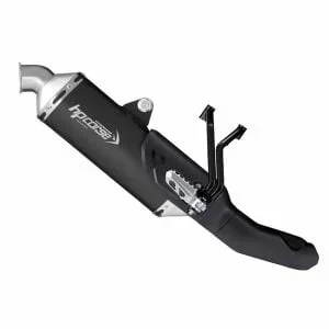 HP Corse SP-1 Low Mount Exhaust – Ducati Desert X >2022 – Titanium / Black