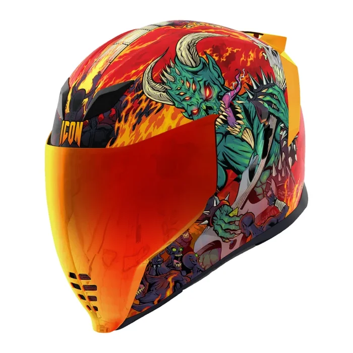 Icon Airflite MIPS Blegh – Red/Green