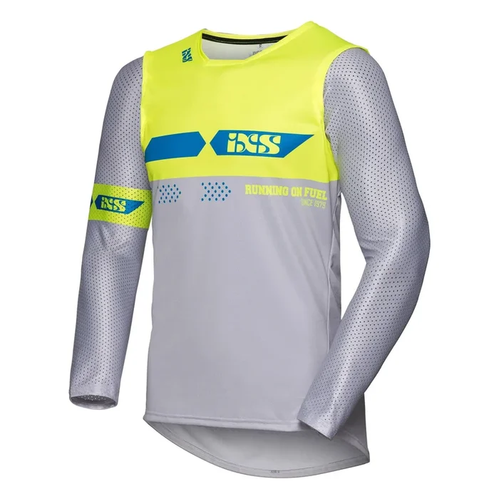 IXS MX Jersey 19 2.0 Slim Grey Fluo Yellow