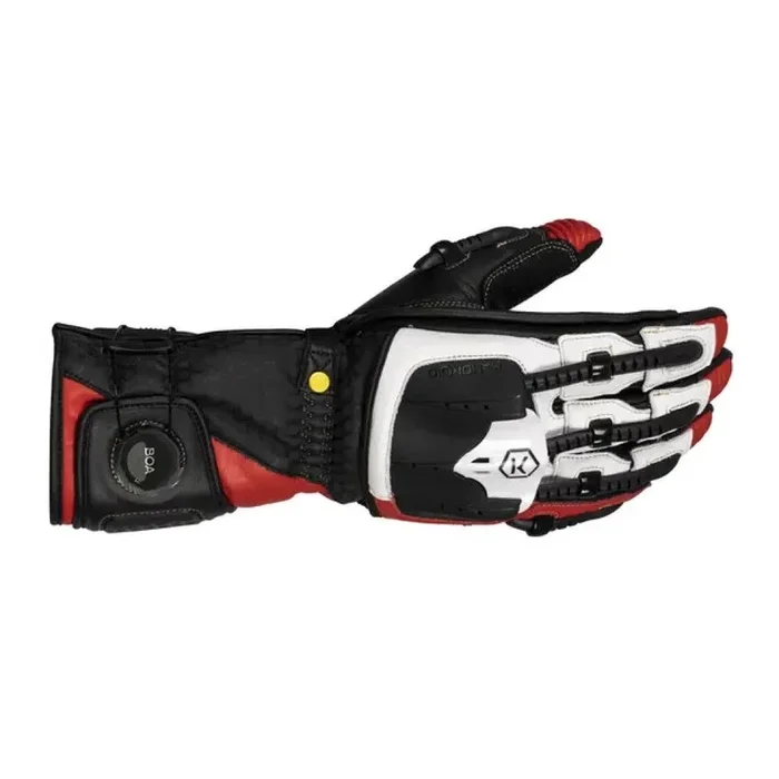 Knox MK5 Handroid Armour Gloves Black Red