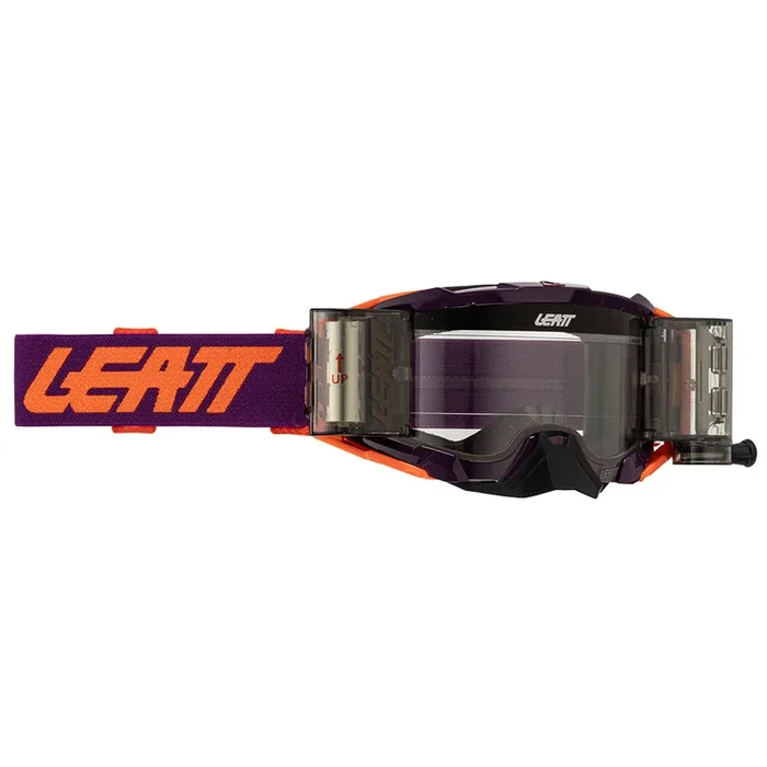 LEATT GOGGLE VELOCITY 5.5 ROLL-OFF PURPLE – LENS CLEAR 83 VLT