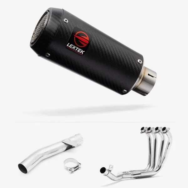 Lextek Carbon Fibre CP9C Exhaust System 180mm for Yamaha FZS 600 Fazer (97-03)