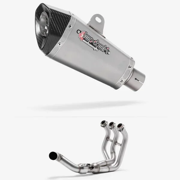 Lextek Stainless Steel XP10 Matt Exhaust System 210mm Low Level for Yamaha MT-09 Tracer (13-20)