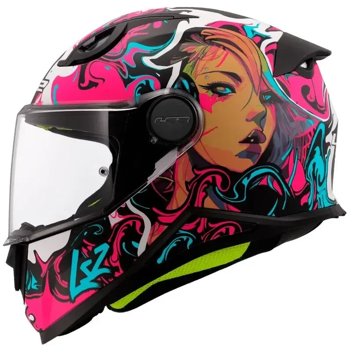 LS2 FF812 Kid Helmet Cyberg Purple Cyan