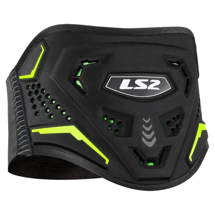 LS2 Koku Kidney Belt – Black/Hi-Vis Yellow