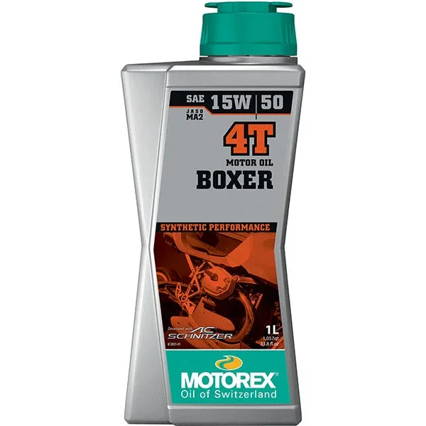 Motorex Boxer 4T Synthetic High Performance JASO MA2 – 15W-50
