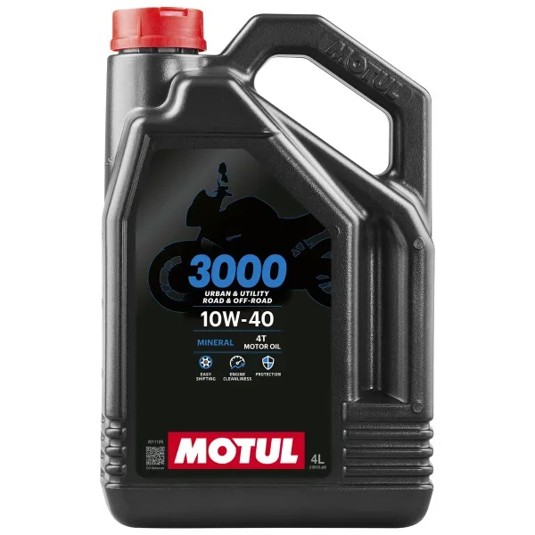 MOTUL Mineral Oil 3000 10W40 4T 4 Litres – Oils & Lubricants